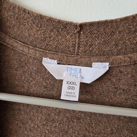 Time&Tru Open front long cardigan - Picture 2 of 3